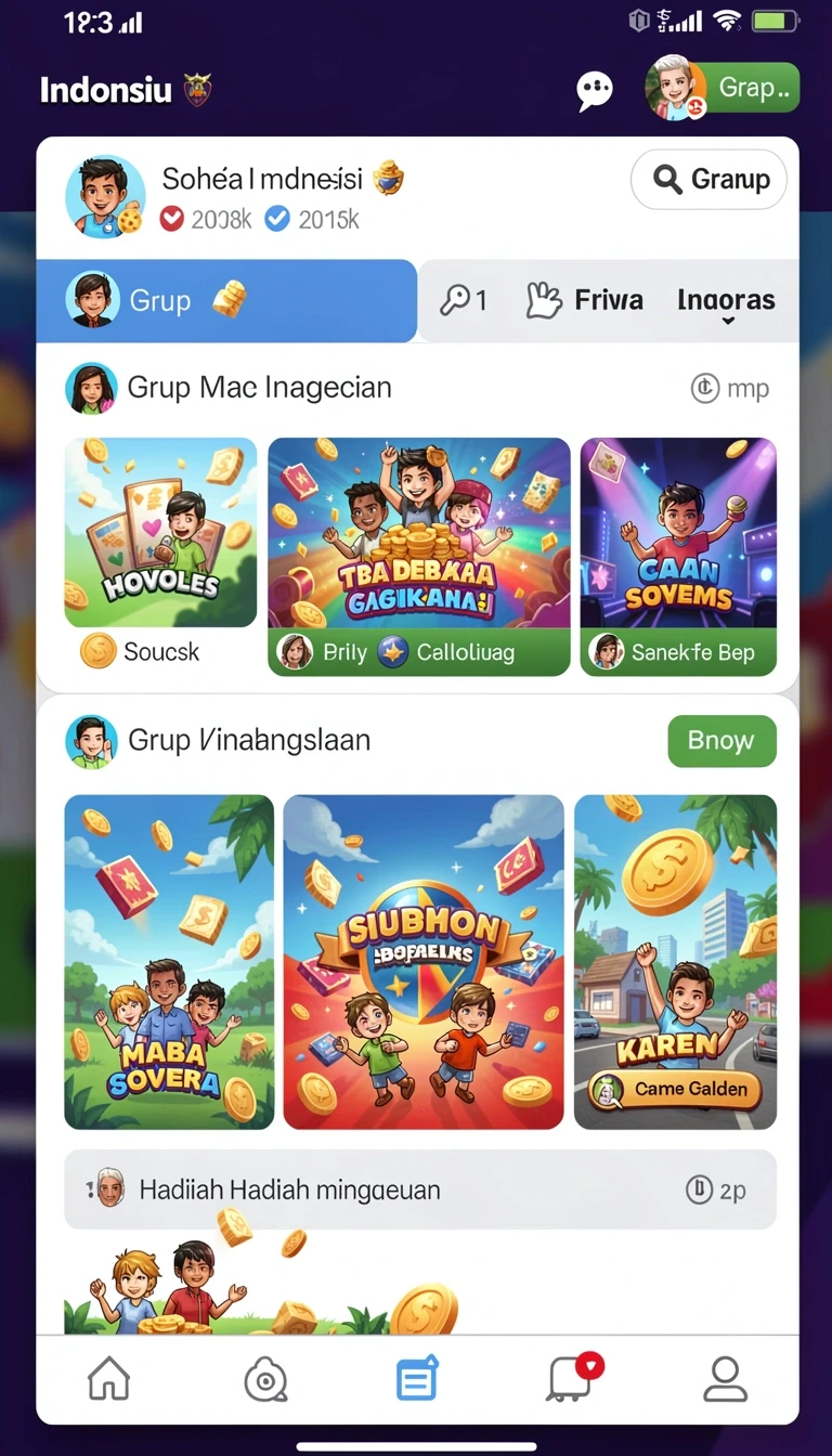 Galeri pratinjau visual qqrp build APK resmi terbaru